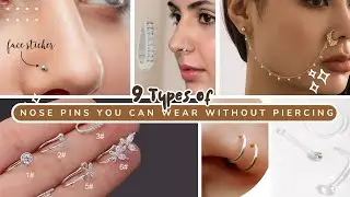 9 Types of Nose Pins You Can Wear Without Piercing