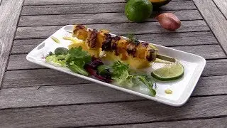 brochette de poulet sauce à la mangue