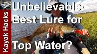 Unbelievable and Unique Top Water Lure Destroys Redfish (Red Drum)