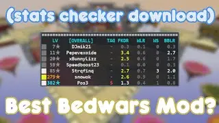 BEST BEDWARS MOD?? (Bedwars Stats Overlay Download)
