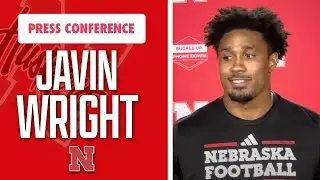 Nebraska Football LB Javin Wright meets with the media on Friday I Huskers I GBR