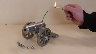 Realistic Mini Canon Making a Powerful  CANON 10mm Caliber