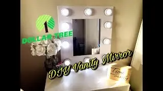 DIY DOLLAR TREE VANITY MIRROR!