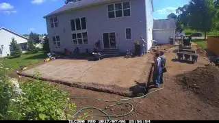 Backyard Patio, Steps & Landscaping Project from Start to Finish!