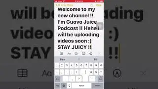Welcome to my new channel !!! | Guava Juice Podcast