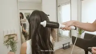 How to create a bouncy + voluminous hairstyle with the Infrared Bounce Brush