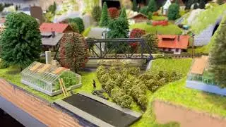 BADEN BADEN NOCH GERMAN FLEISCHMANN N GAUGE MODEL RAILWAY LAYOUT 10x3ft update nearly finished