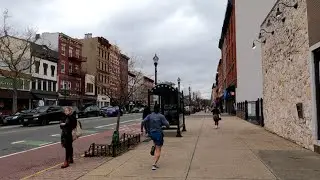 ⁴ᴷ⁶⁰ Walking Hoboken, NJ: Washington Street from Newark Street to 11th Street