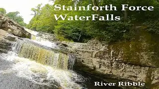 Stainforth Waterfall River Ribble and Old Bridge