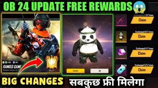 OB 24 UPDATE FREE REWARDS | BIG CHANGES IN GAME | FREE PANDA PET EVENT