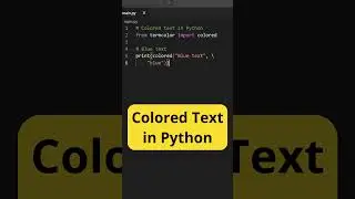 Colored Text in Python