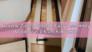 Review Zinus Deepak Easy Assembly Wood Slat 1.6 Inch Bunkie Board / Bed Slat Replacement, Queen