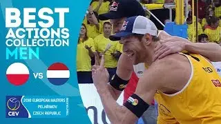 Best Actions | Kantor/Losiak vs Brouwer/Meeuwsen | Gold Medal Match | #EuroBeachVolley 2018
