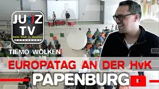 JUZ TV News   Europatag der Heinrich von Kleist Schule mit dem Abgeordneten Tiemo W&ouml;lken