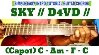 SKY // D4VD // SIMPLE EASY INTRO TUTORIAL GUITAR CHORDS