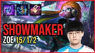 SHOWMAKER - ZOE vs. GALIO Mid | KR GRANDMASTER| PATCH 10.25