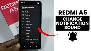 How to Change Notification Sound in Redmi A5 - Notification Settings