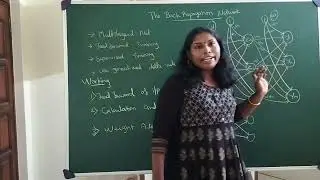 Backpropagation Network Introduction - Artificial Neural Network by Deeba Kannan