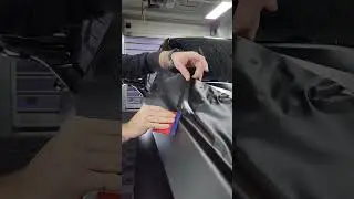 Wrapping this Cadillac Escalade V in KPMF Matte Perfect Black 😎 #asmr #asmrsounds #carwrap #wrap