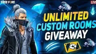 FREE FIRE Unlimited Custom Room Giveaway 😱 | Join Live Now