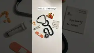 Fondant Stethoscope - Doctor Theme Cake Topper