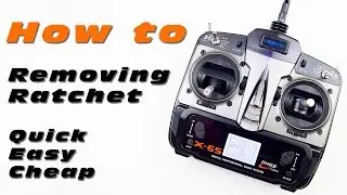 How to Remove ratchet from your throttle stick (for Helicopters & Multirotors)