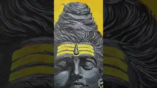 Mahadev Painting in acrylic Colour....LIVE