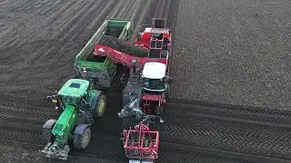 dewulf Ra 3060 mit JohnDeere 6230R - Dezeure Gespann.