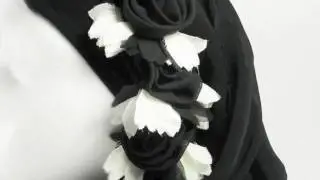 Black Flower Underscarf: BLKFUPL