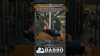 TR&Iacute;CEPS TESTA BANCO INCLINADO NA POLIA COM BARRA RETA #triceps #treino #muscula&ccedil;&atilde;o #vida #for&ccedil;a #gym