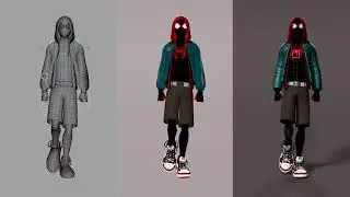 Spider-Man: Across the Spider-Verse fan Animation - Miles Morales walk cycle (Maya)