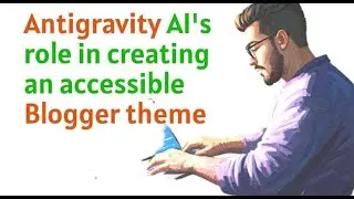 I Modified a Blogger Theme Using Antigravity AI