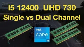 i5 12400 UHD 730 Single Channel vs Dual Channel Gaming Test - 1080p in 6 Games