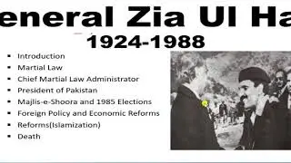 ZIA UL HAQ era 1977 to 1988