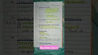 class 11 english syllabus.2022-23