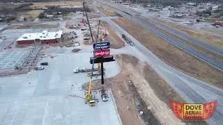 Road Ranger Sign Install - December 30, 2021 - Cisco, Texas