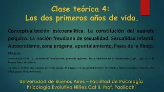 Clase teórica 4: Los dos primeros años de vida .Prof. Lucia Bozzalla