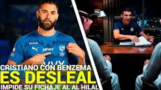 Cristiano Ronaldo is preventing Benzema's transfer to Al Hilal by being disloyal and manipulating...