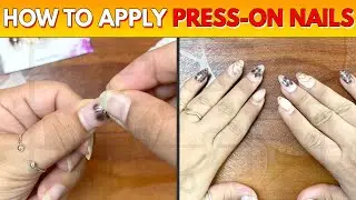How to Apply Press-On Nails with Glue & Tabs | Step-by-Step Tutorial for Beginners | Mausmi Nail Art