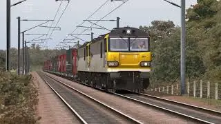 EWS 92007 Freight Service at Lanark