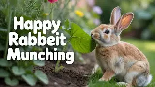 The baby rabbit is foraging with its mother in the cage.