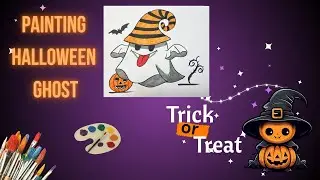How to Draw and Colors Halloween Ghost | Spooky Fun Drawing | Kids Painting Step by step