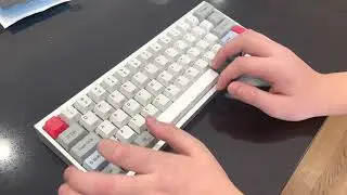 Custom DZ60 Silver Solid Aluminum Mechanical Keyboard - Novelkey Silk Switches