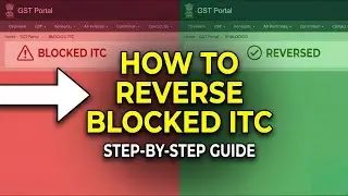 How to Enter ITC Reversal in GST Portal | Blocked ITC Reversal Entry in GSTR-3B (Tamil) #gst #itc