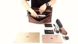 Holm Tan Leather Briefcase