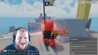 1v1 Leafski on Stream.. (Roblox Arsenal)