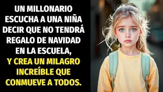 MILLONARIO ESCUCHA A UNA NIÑA DECIR QUE NO TENDRÁ REGALO DE NAVIDAD EN LA ESCUELA, Y CREA ENTONCES.