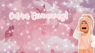 Cobra Giveaway*Adopt Me*🤗🐍 CLOSED