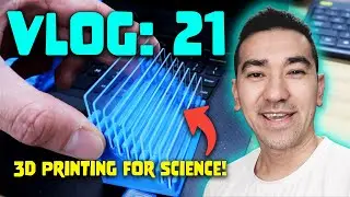 VLOG: 21 - 3D-печатная подставка для предметных стекол микроскопа для науки!