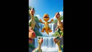 Rhymes of Dinosaurs | song of dinosaur | AI Cartoon videos #jungleanimals #cartoon #urdu #shorts